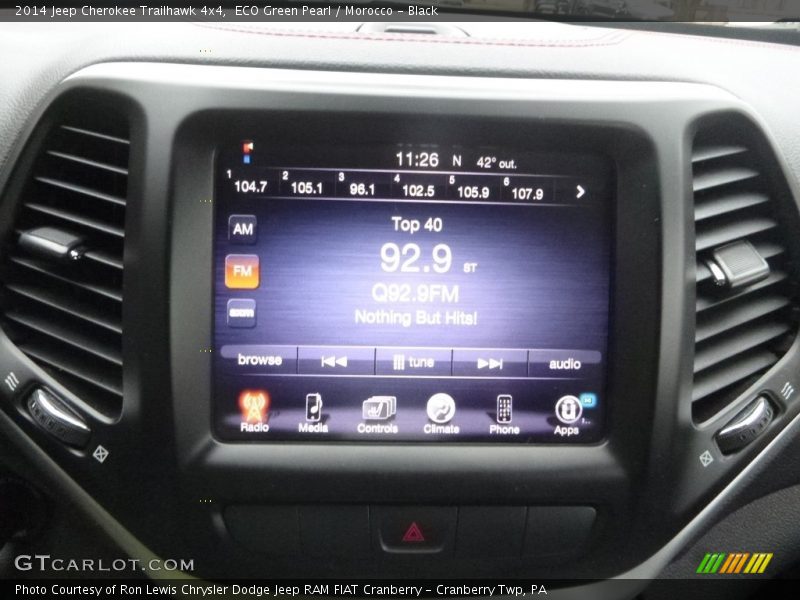 ECO Green Pearl / Morocco - Black 2014 Jeep Cherokee Trailhawk 4x4