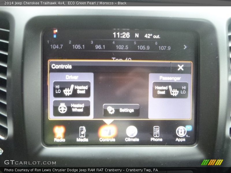 ECO Green Pearl / Morocco - Black 2014 Jeep Cherokee Trailhawk 4x4