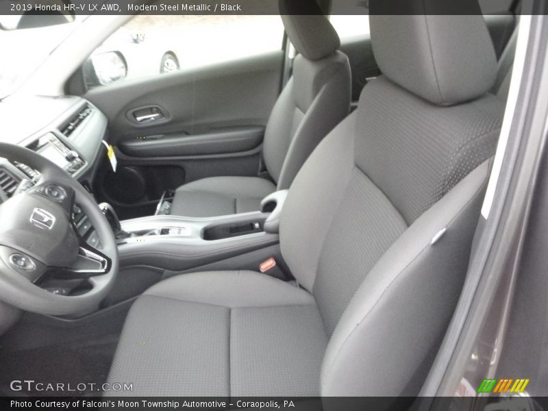 Modern Steel Metallic / Black 2019 Honda HR-V LX AWD