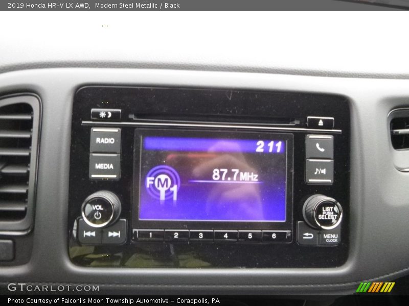 Modern Steel Metallic / Black 2019 Honda HR-V LX AWD