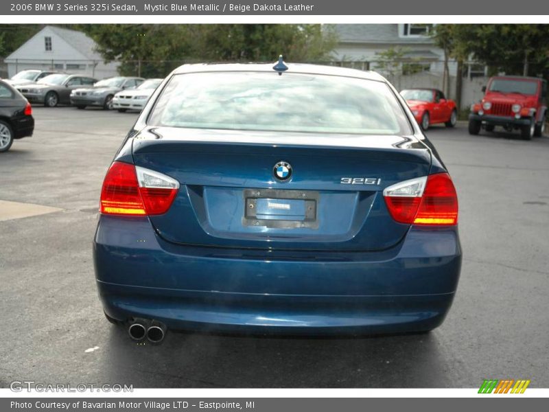 Mystic Blue Metallic / Beige Dakota Leather 2006 BMW 3 Series 325i Sedan