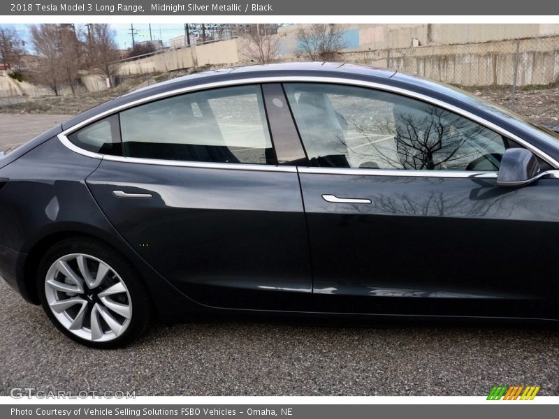 Midnight Silver Metallic / Black 2018 Tesla Model 3 Long Range