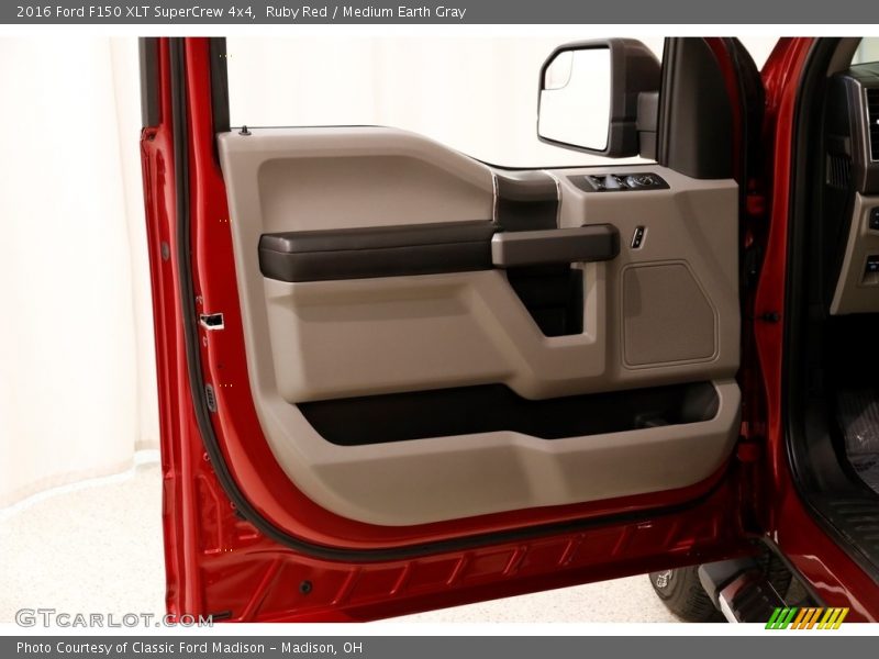 Ruby Red / Medium Earth Gray 2016 Ford F150 XLT SuperCrew 4x4