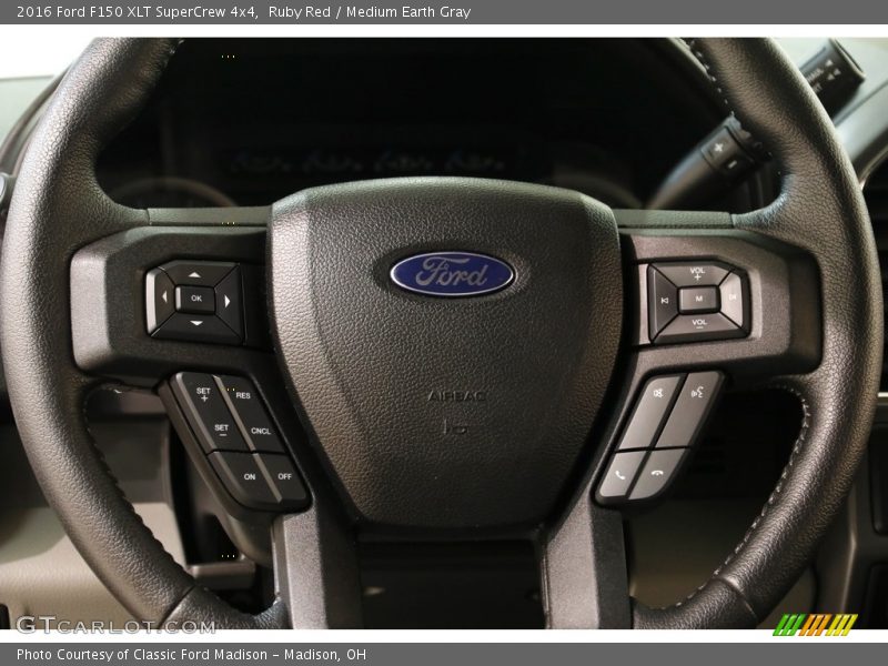 Ruby Red / Medium Earth Gray 2016 Ford F150 XLT SuperCrew 4x4