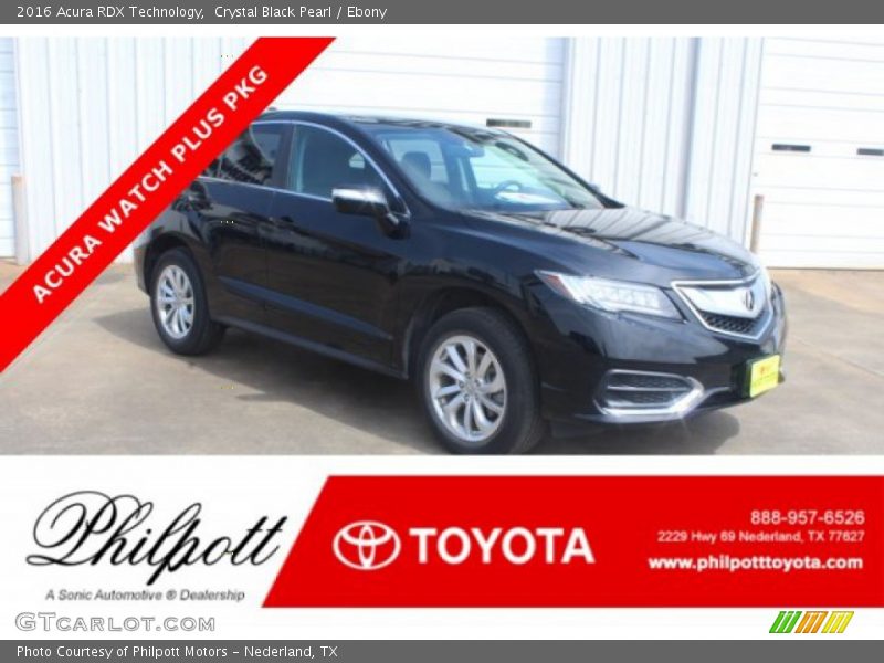 Crystal Black Pearl / Ebony 2016 Acura RDX Technology