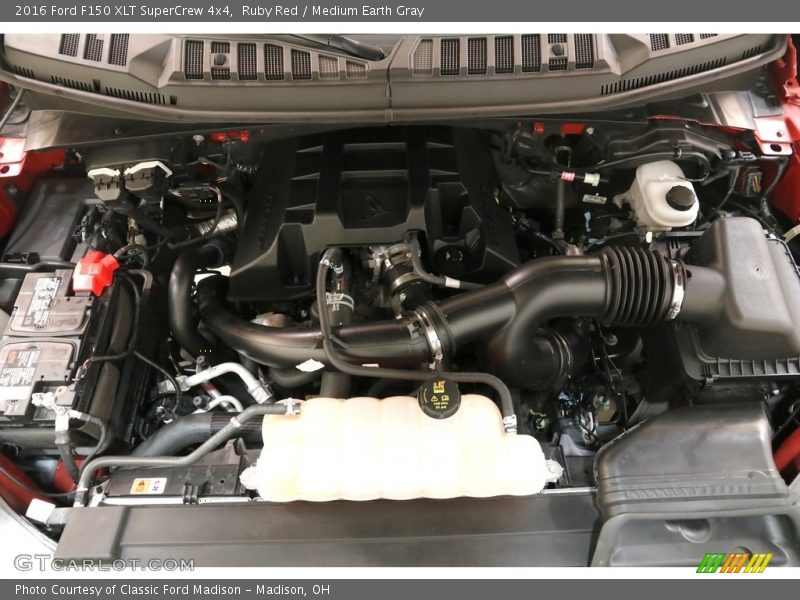 Ruby Red / Medium Earth Gray 2016 Ford F150 XLT SuperCrew 4x4