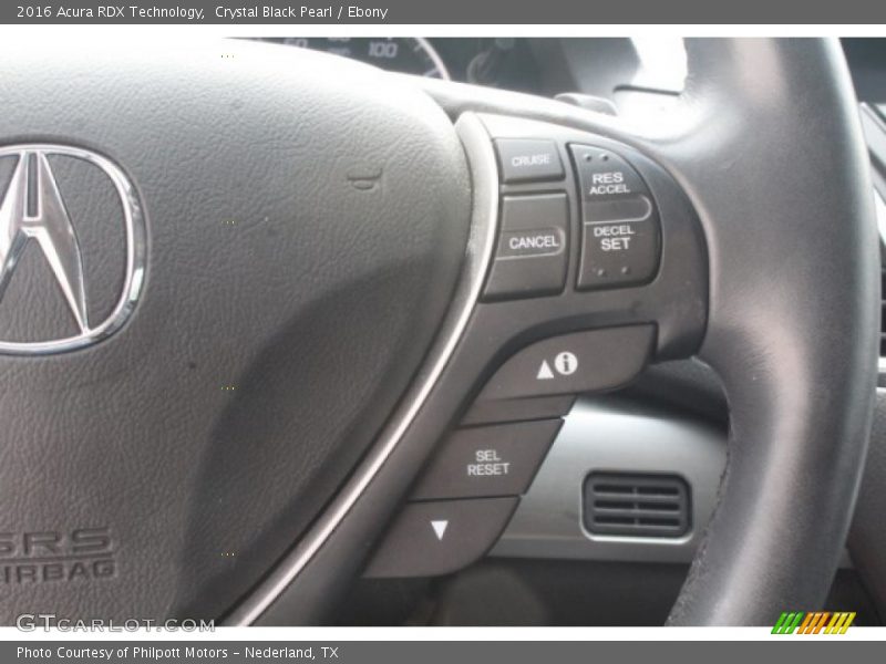Crystal Black Pearl / Ebony 2016 Acura RDX Technology