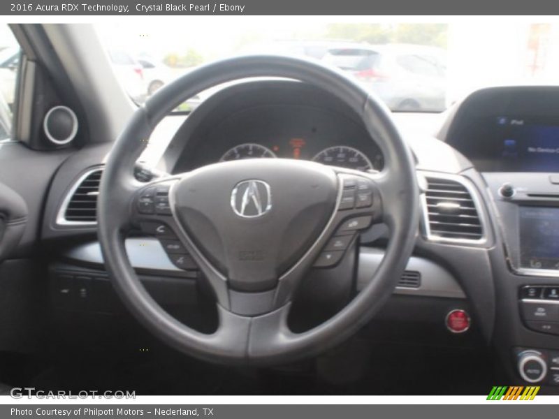 Crystal Black Pearl / Ebony 2016 Acura RDX Technology