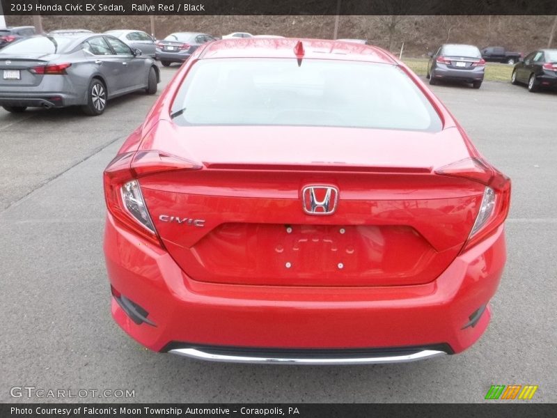 Rallye Red / Black 2019 Honda Civic EX Sedan