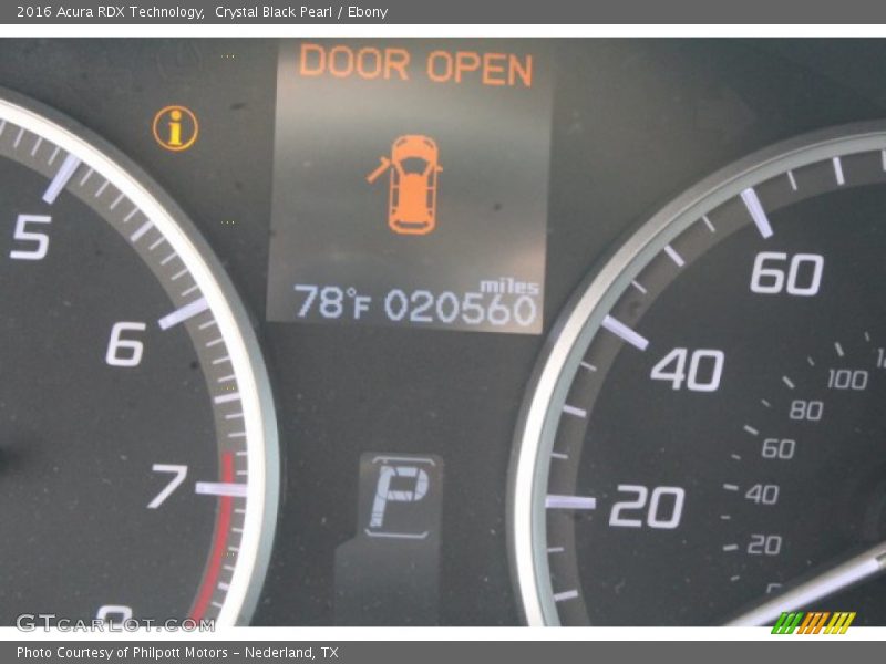 Crystal Black Pearl / Ebony 2016 Acura RDX Technology