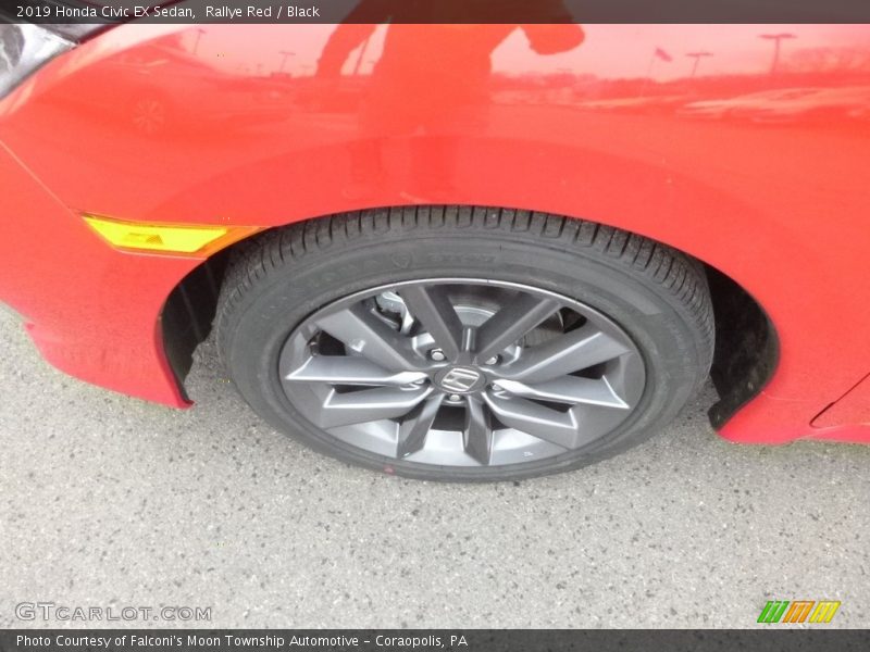 Rallye Red / Black 2019 Honda Civic EX Sedan