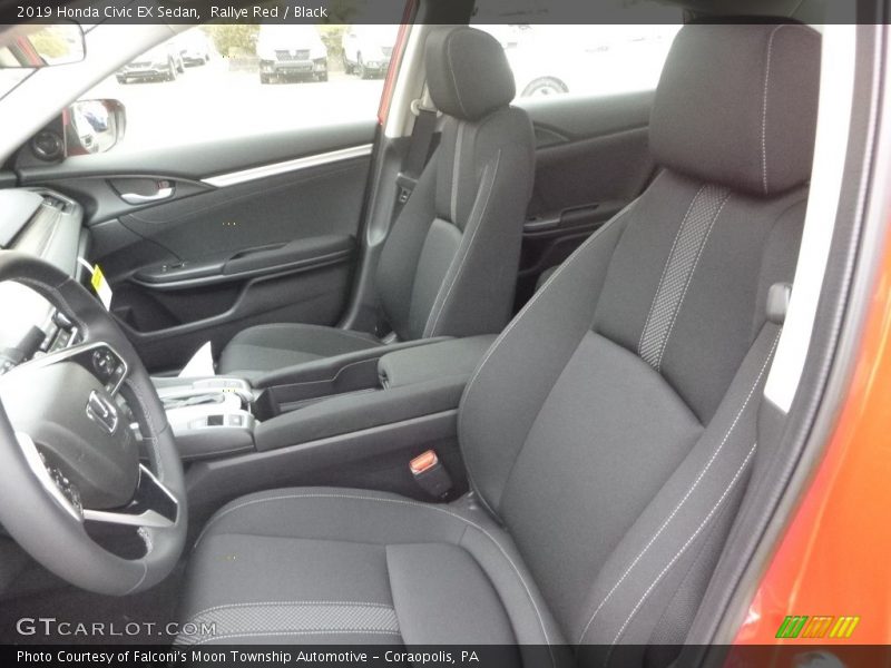 Rallye Red / Black 2019 Honda Civic EX Sedan