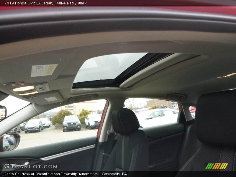 Rallye Red / Black 2019 Honda Civic EX Sedan