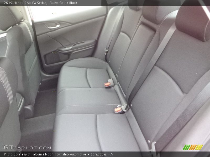 Rallye Red / Black 2019 Honda Civic EX Sedan