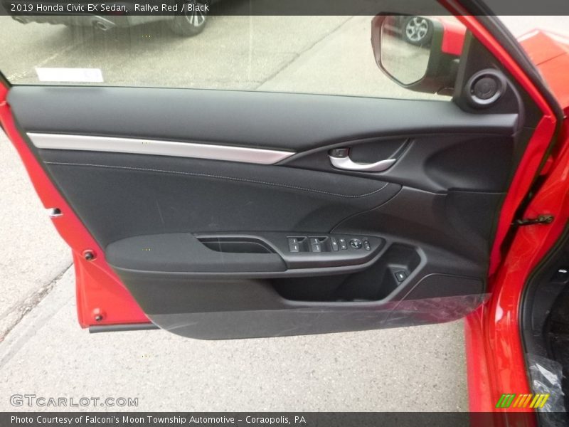 Rallye Red / Black 2019 Honda Civic EX Sedan