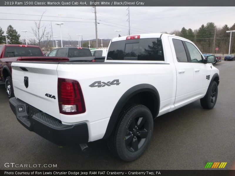 Bright White / Black/Diesel Gray 2019 Ram 1500 Classic Warlock Quad Cab 4x4