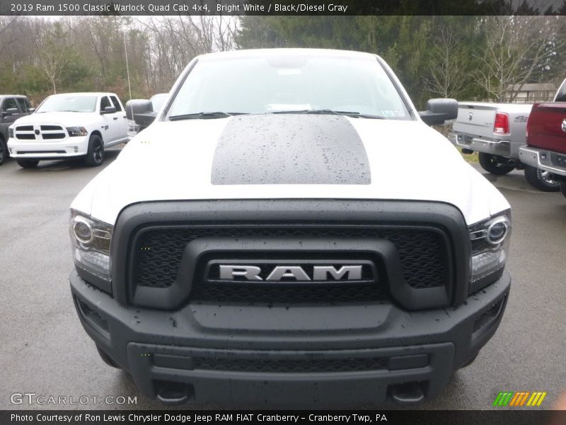 Bright White / Black/Diesel Gray 2019 Ram 1500 Classic Warlock Quad Cab 4x4