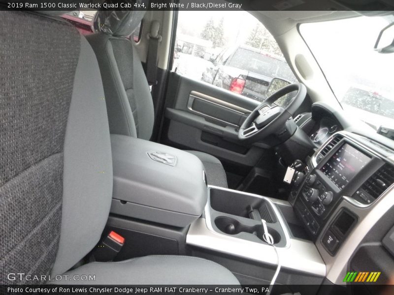 Bright White / Black/Diesel Gray 2019 Ram 1500 Classic Warlock Quad Cab 4x4