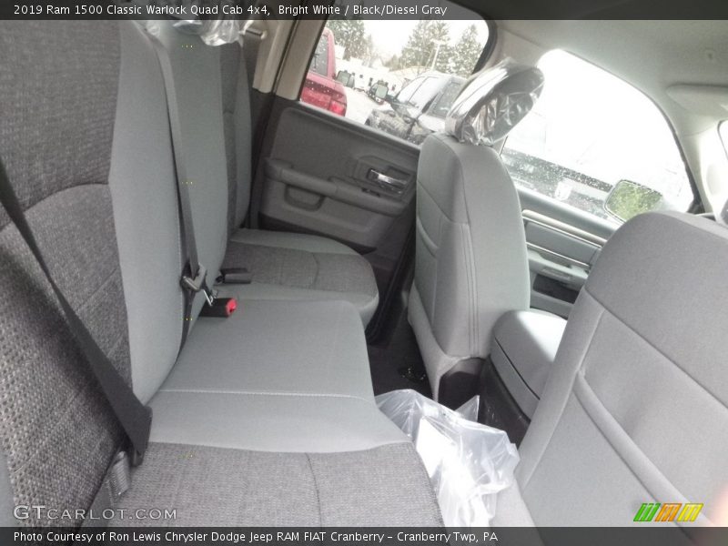 Bright White / Black/Diesel Gray 2019 Ram 1500 Classic Warlock Quad Cab 4x4