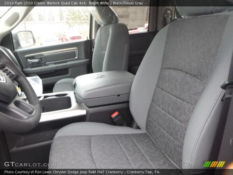 Bright White / Black/Diesel Gray 2019 Ram 1500 Classic Warlock Quad Cab 4x4