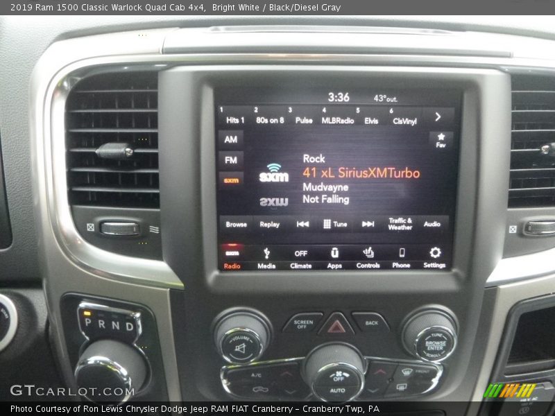 Bright White / Black/Diesel Gray 2019 Ram 1500 Classic Warlock Quad Cab 4x4