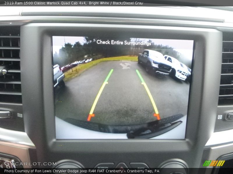 Bright White / Black/Diesel Gray 2019 Ram 1500 Classic Warlock Quad Cab 4x4