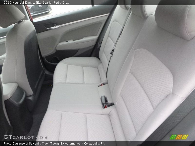 Scarlet Red / Gray 2019 Hyundai Elantra SEL