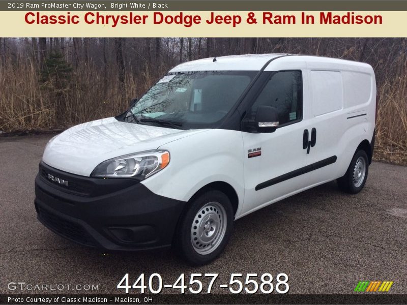 Bright White / Black 2019 Ram ProMaster City Wagon