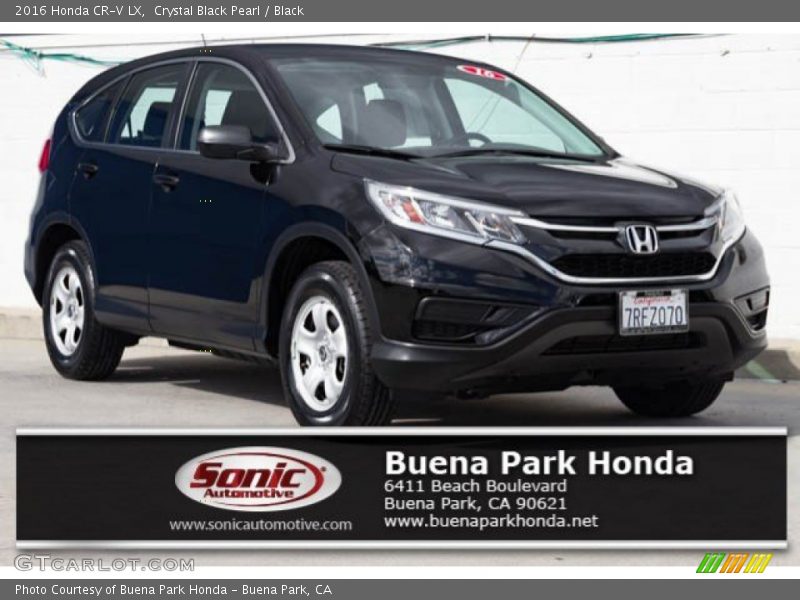 Crystal Black Pearl / Black 2016 Honda CR-V LX