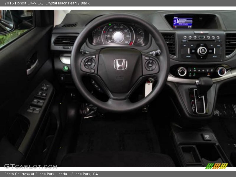 Crystal Black Pearl / Black 2016 Honda CR-V LX