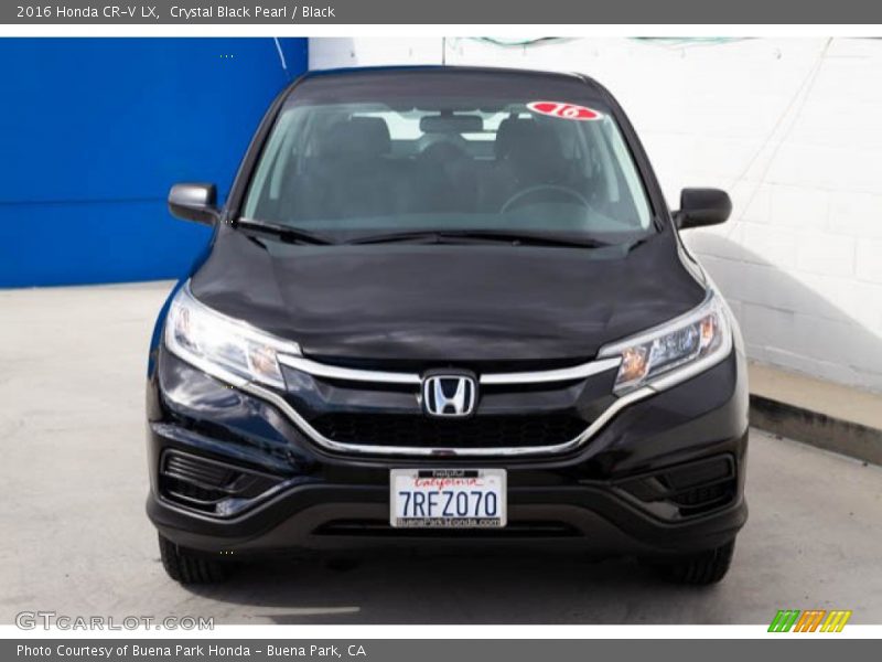 Crystal Black Pearl / Black 2016 Honda CR-V LX