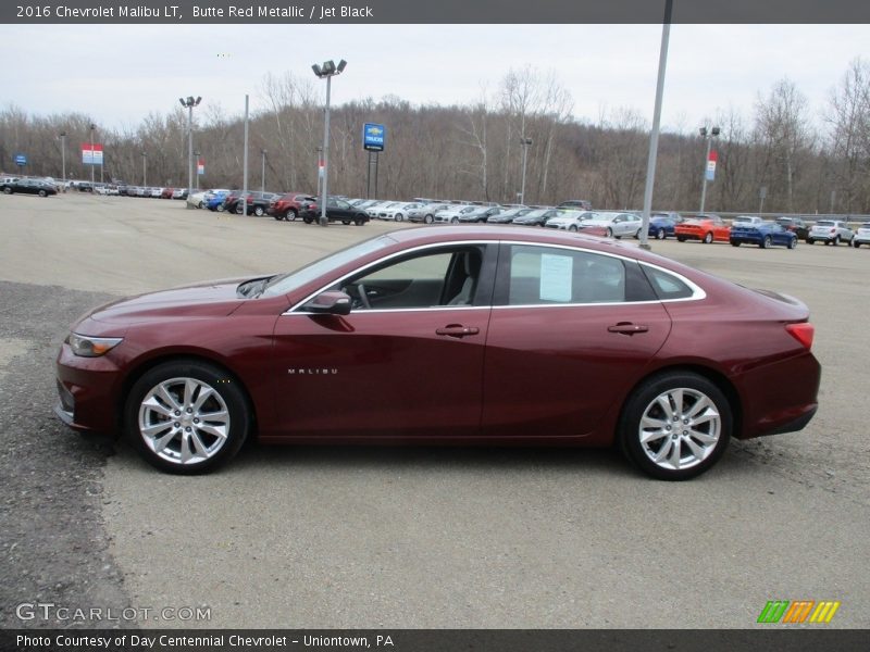 Butte Red Metallic / Jet Black 2016 Chevrolet Malibu LT