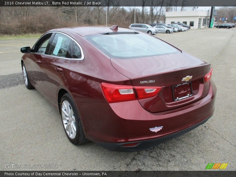 Butte Red Metallic / Jet Black 2016 Chevrolet Malibu LT