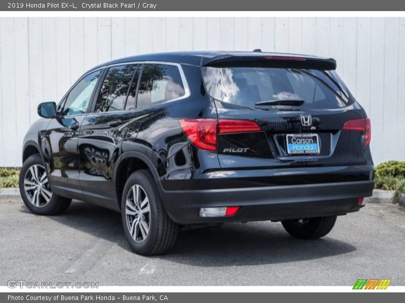 Crystal Black Pearl / Gray 2019 Honda Pilot EX-L
