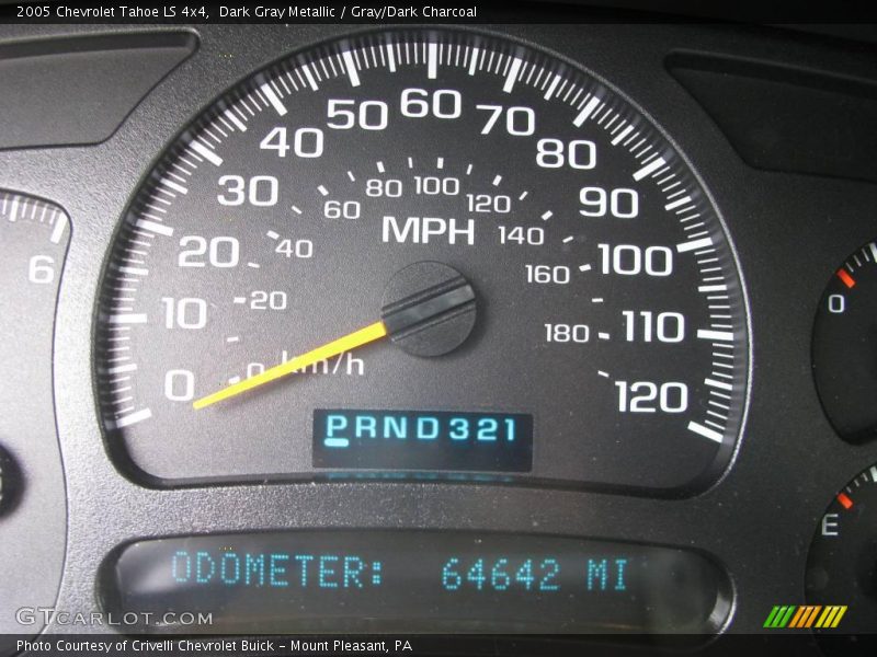 Dark Gray Metallic / Gray/Dark Charcoal 2005 Chevrolet Tahoe LS 4x4