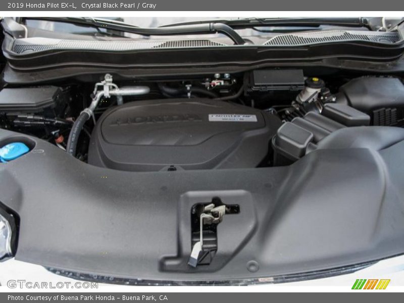 Crystal Black Pearl / Gray 2019 Honda Pilot EX-L