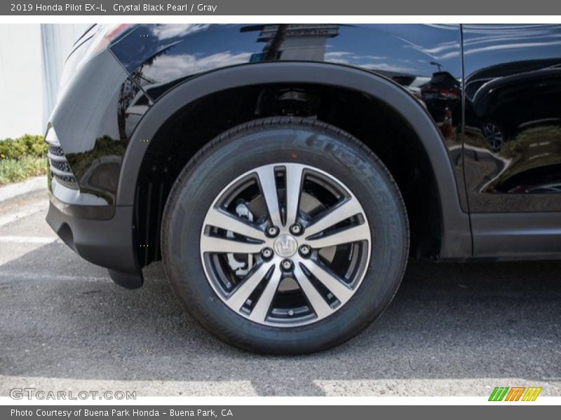 Crystal Black Pearl / Gray 2019 Honda Pilot EX-L