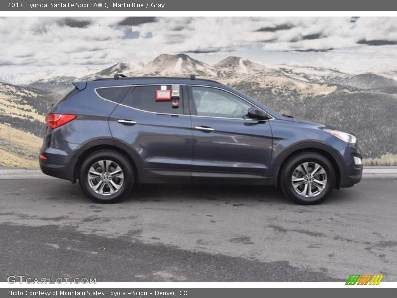 Marlin Blue / Gray 2013 Hyundai Santa Fe Sport AWD