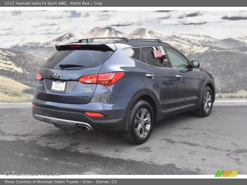 Marlin Blue / Gray 2013 Hyundai Santa Fe Sport AWD