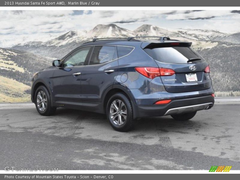 Marlin Blue / Gray 2013 Hyundai Santa Fe Sport AWD