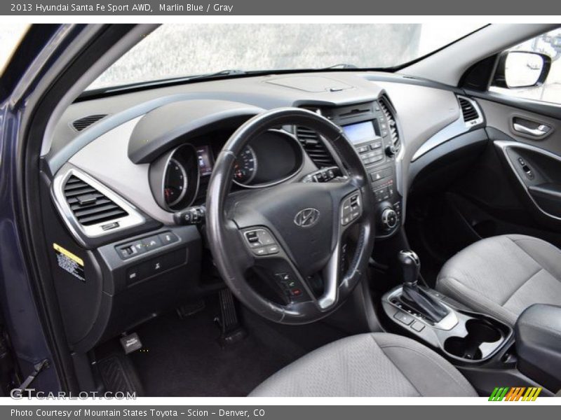 Marlin Blue / Gray 2013 Hyundai Santa Fe Sport AWD