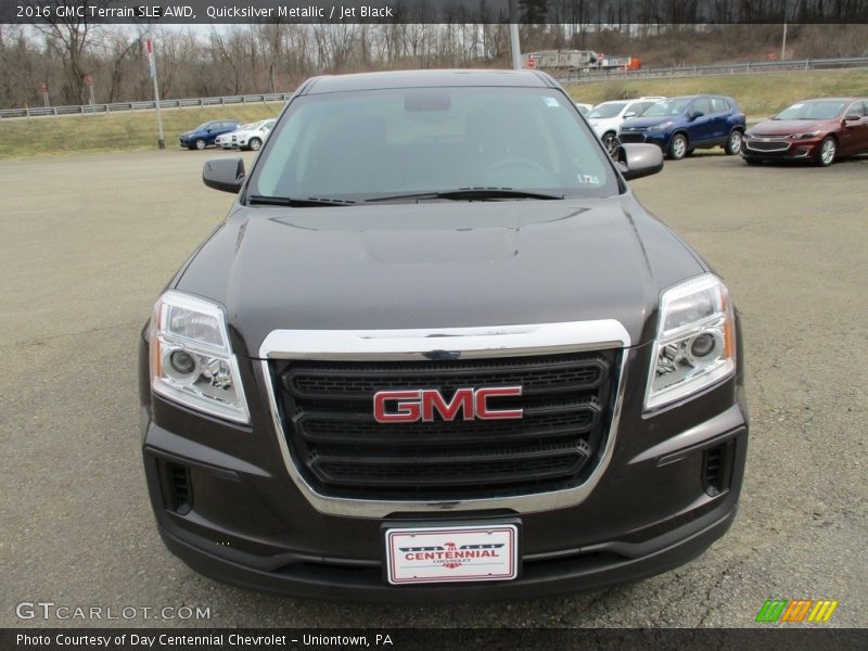 Quicksilver Metallic / Jet Black 2016 GMC Terrain SLE AWD