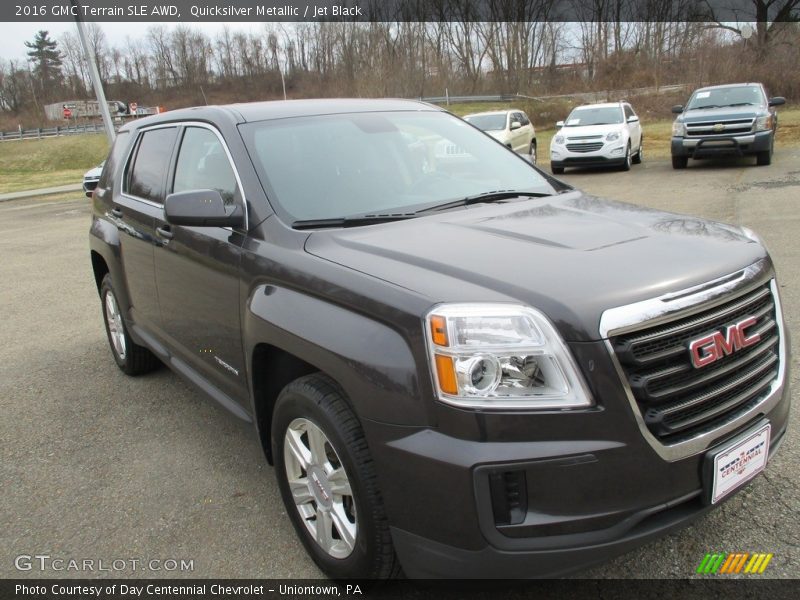 Quicksilver Metallic / Jet Black 2016 GMC Terrain SLE AWD