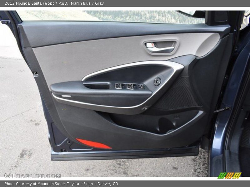 Marlin Blue / Gray 2013 Hyundai Santa Fe Sport AWD