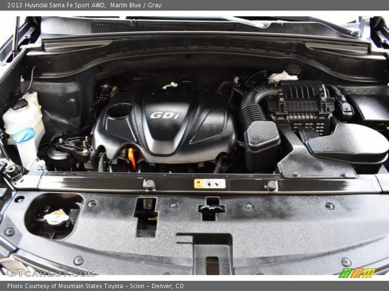 Marlin Blue / Gray 2013 Hyundai Santa Fe Sport AWD