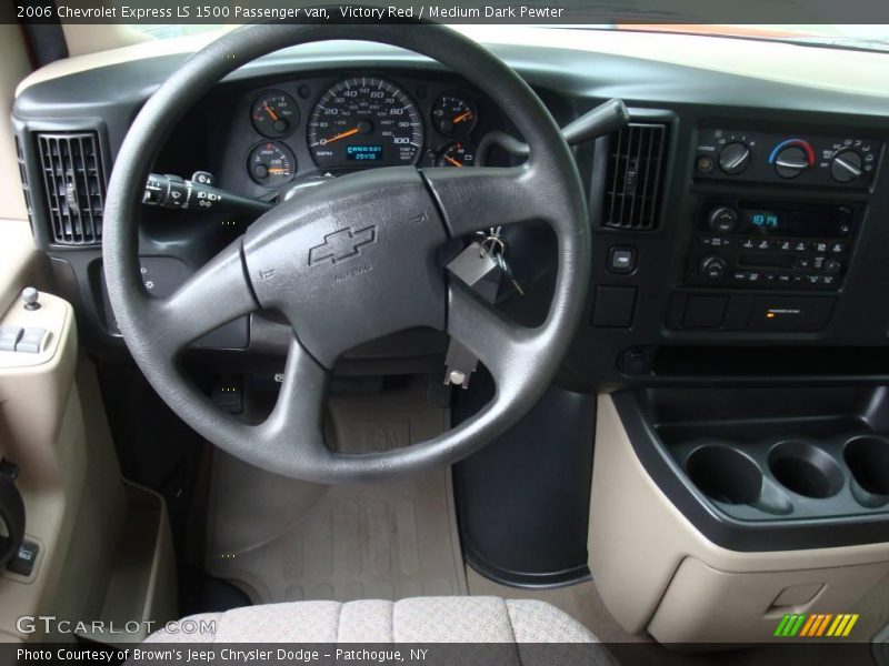 Victory Red / Medium Dark Pewter 2006 Chevrolet Express LS 1500 Passenger van