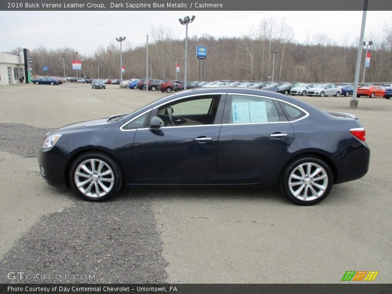 Dark Sapphire Blue Metallic / Cashmere 2016 Buick Verano Leather Group