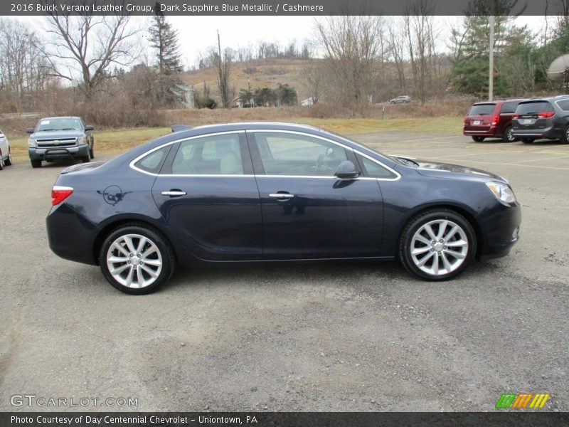 Dark Sapphire Blue Metallic / Cashmere 2016 Buick Verano Leather Group