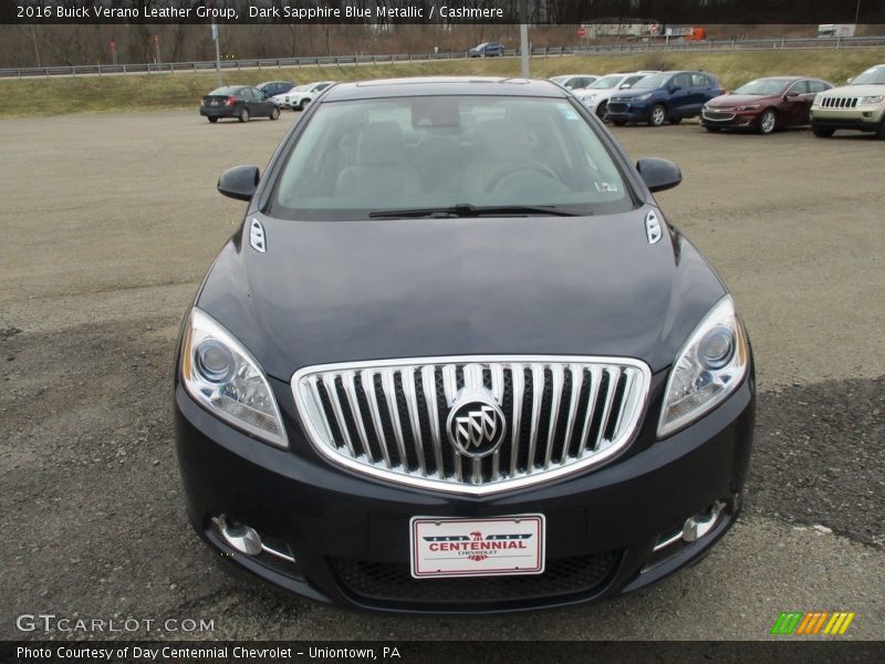 Dark Sapphire Blue Metallic / Cashmere 2016 Buick Verano Leather Group