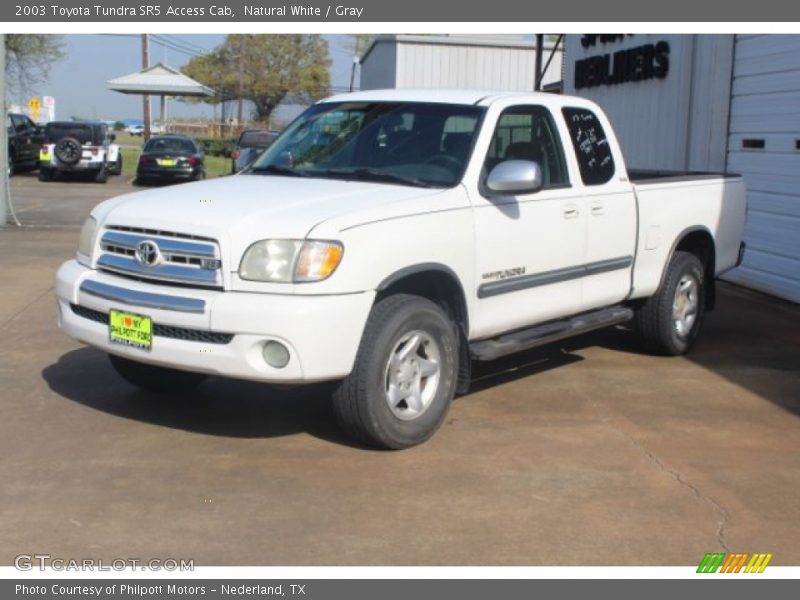 Natural White / Gray 2003 Toyota Tundra SR5 Access Cab